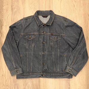 Vintage Polo Jeans Company Ralph Lauren Basic Trucker Gray Denim Jacket Size L